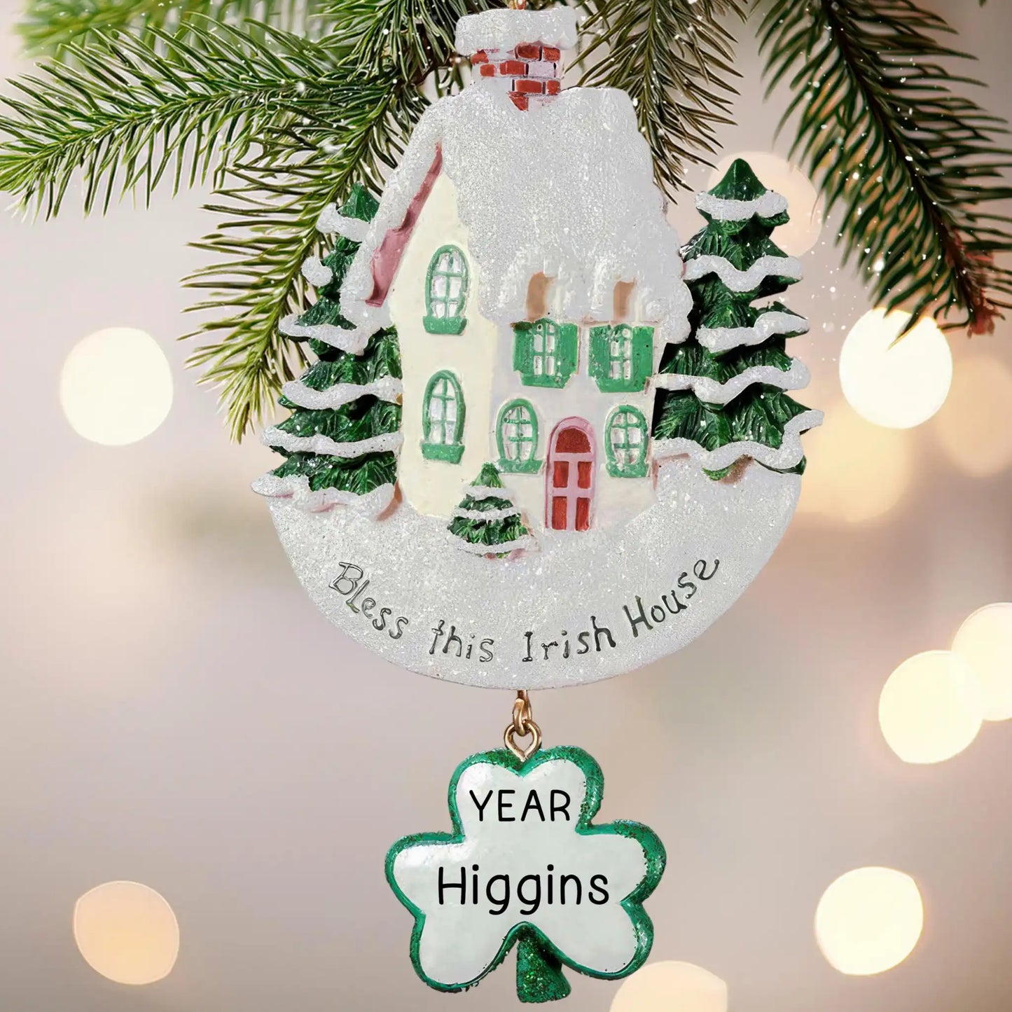 Adorno personalizado "Bendice esta casa irlandesa"