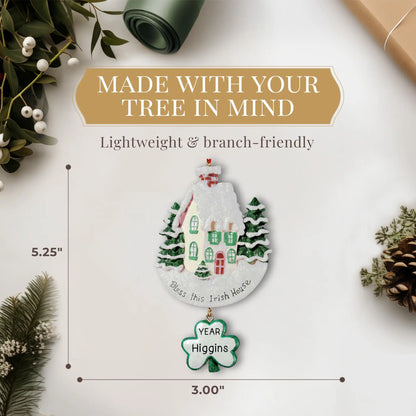 Adorno personalizado "Bendice esta casa irlandesa"
