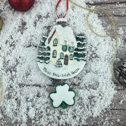 Adorno personalizado "Bendice esta casa irlandesa"