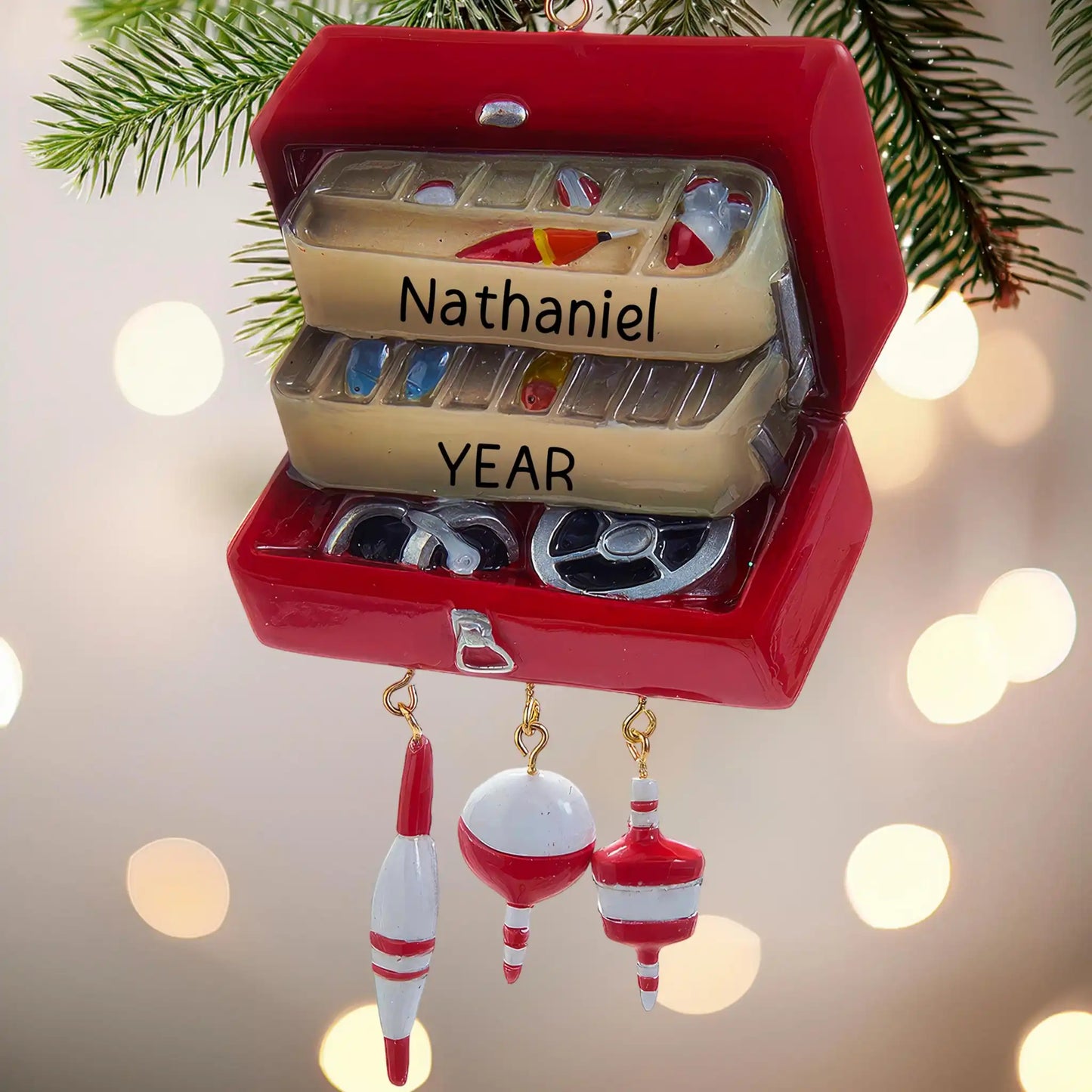 christmas tackle box Kurt Adler Ornament