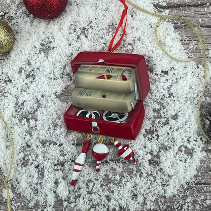 decorative tackle box Personalized Fishing Tackle Box Ornament