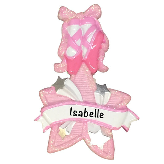 W8323 Ballet Star Personalized Christmas Ornament