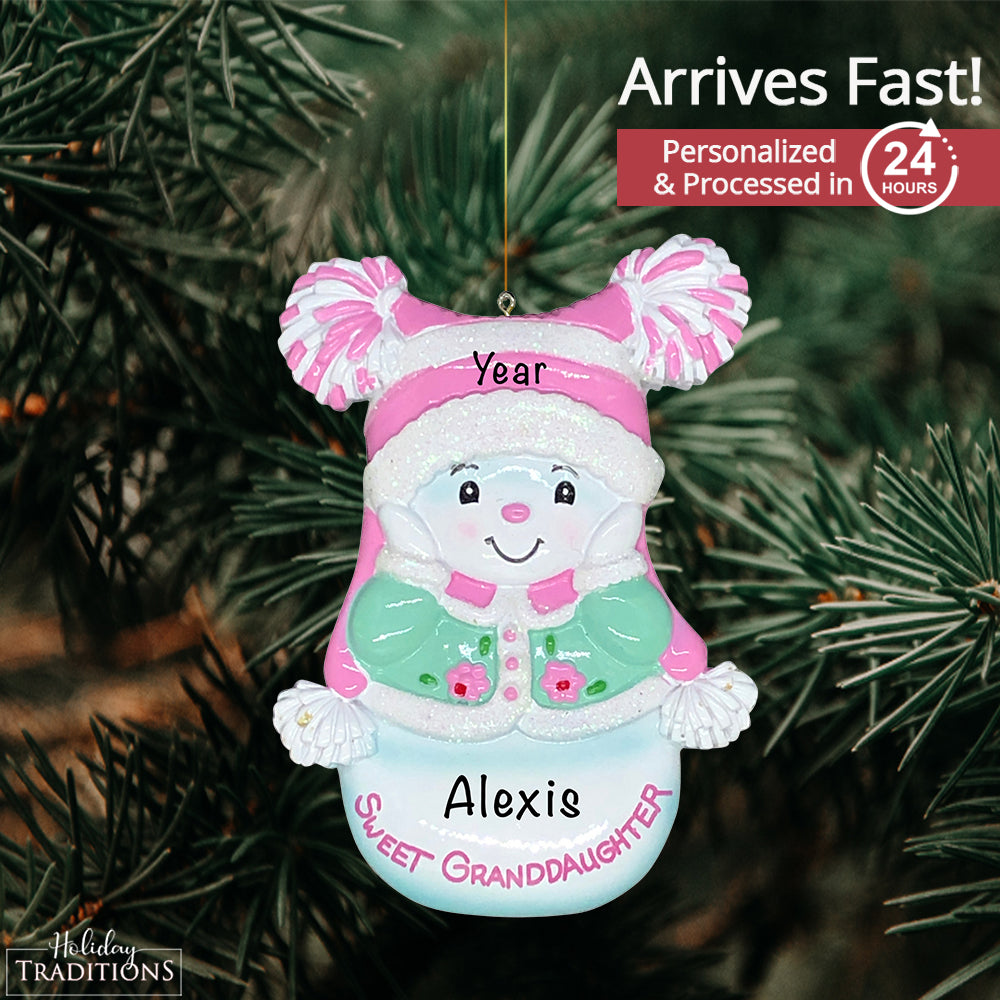 Sweet Granddaughter Christmas Ornament