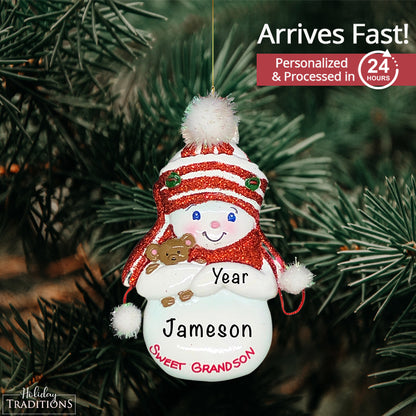 Sweet Grandson Christmas Ornament