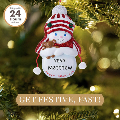 Sweet Grandson Christmas Ornament
