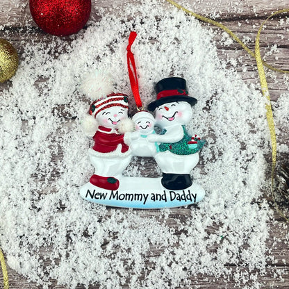 New Parents 1st Christmas Personalized Ornament