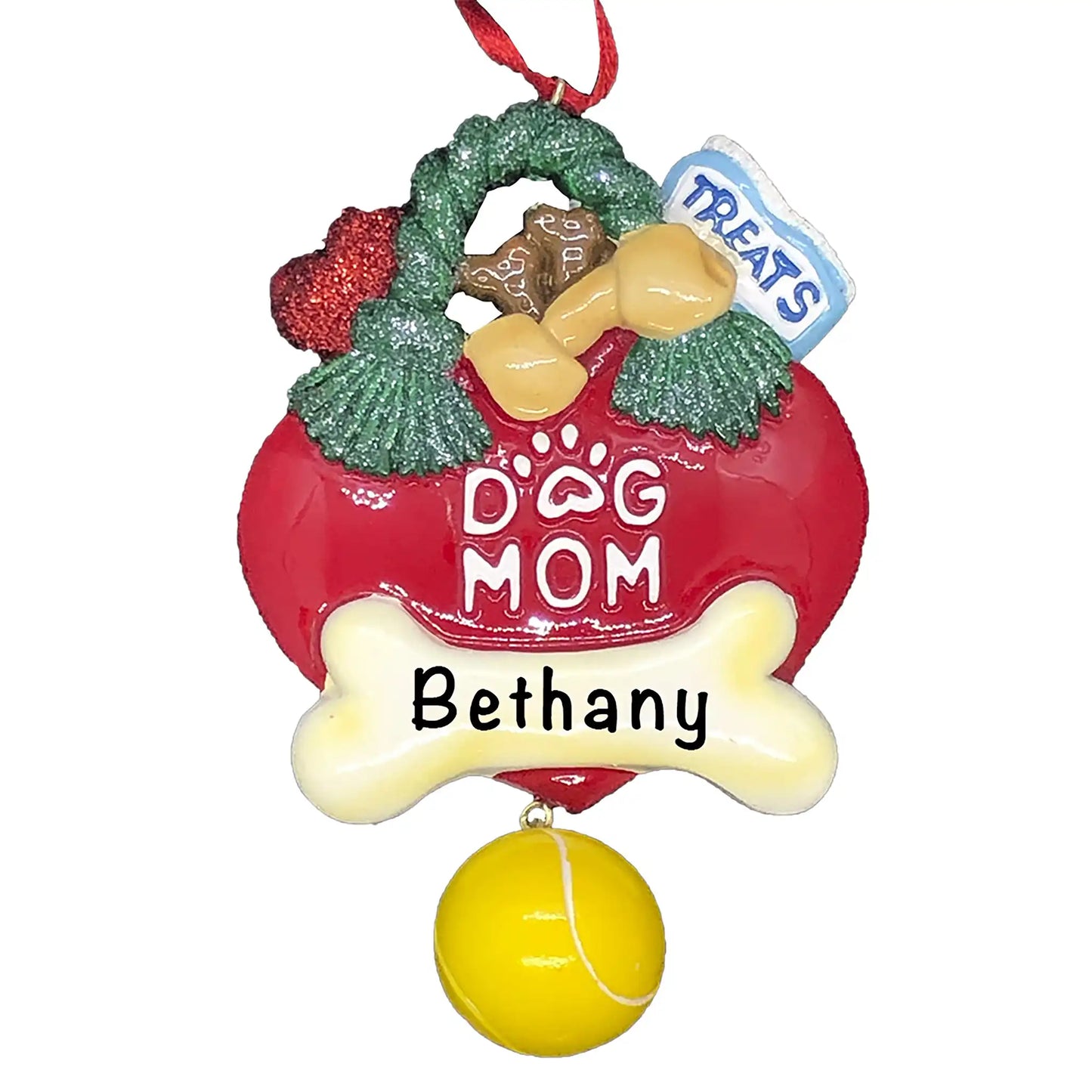 Dog Mom Christmas Ornament