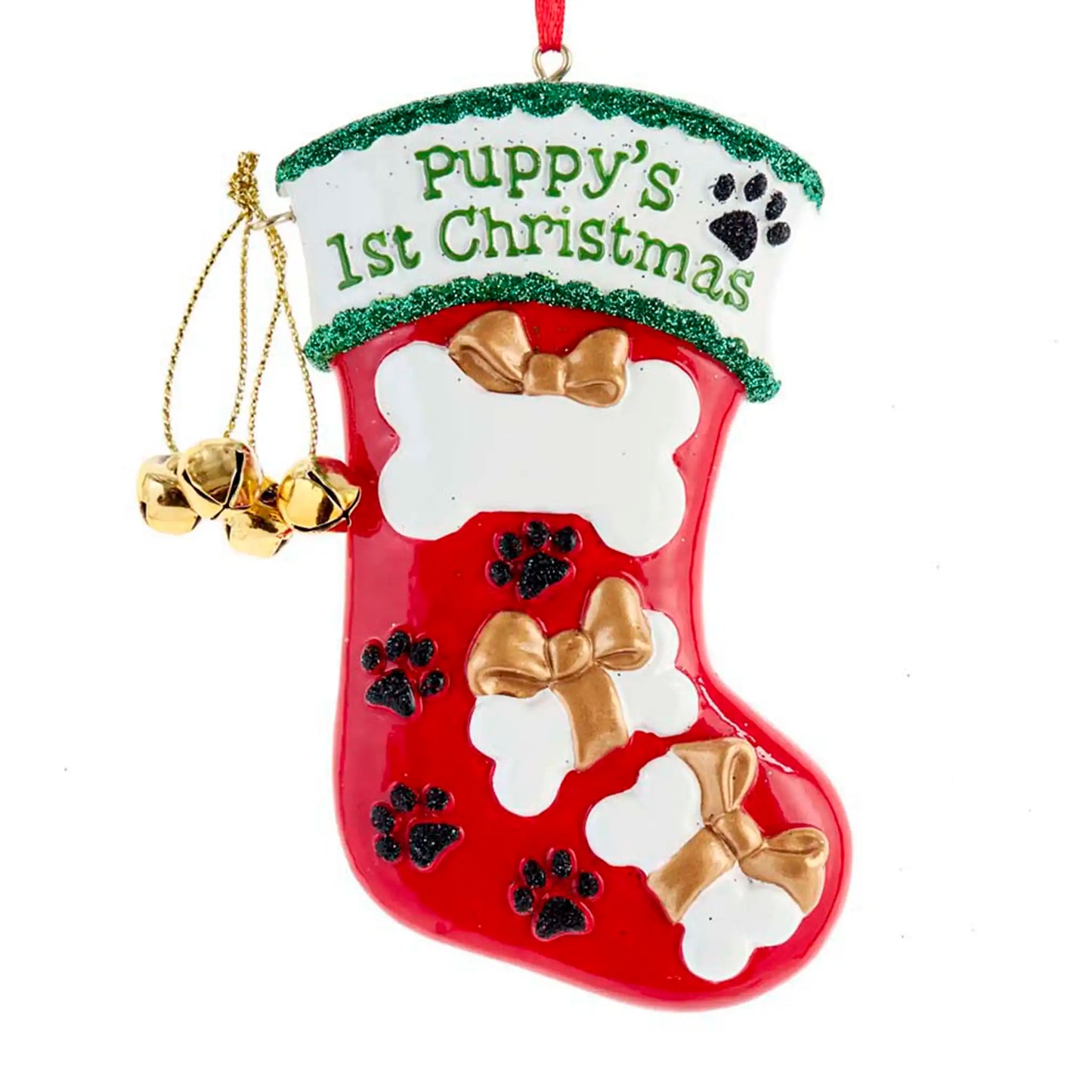 Puppy's 1st Christmas Stocking Christmas Ornament