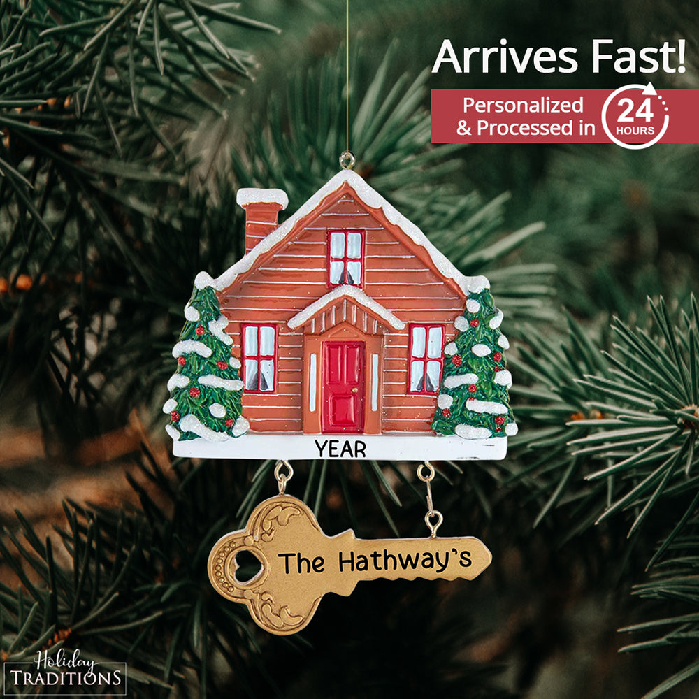 New Home Christmas Ornament - Key