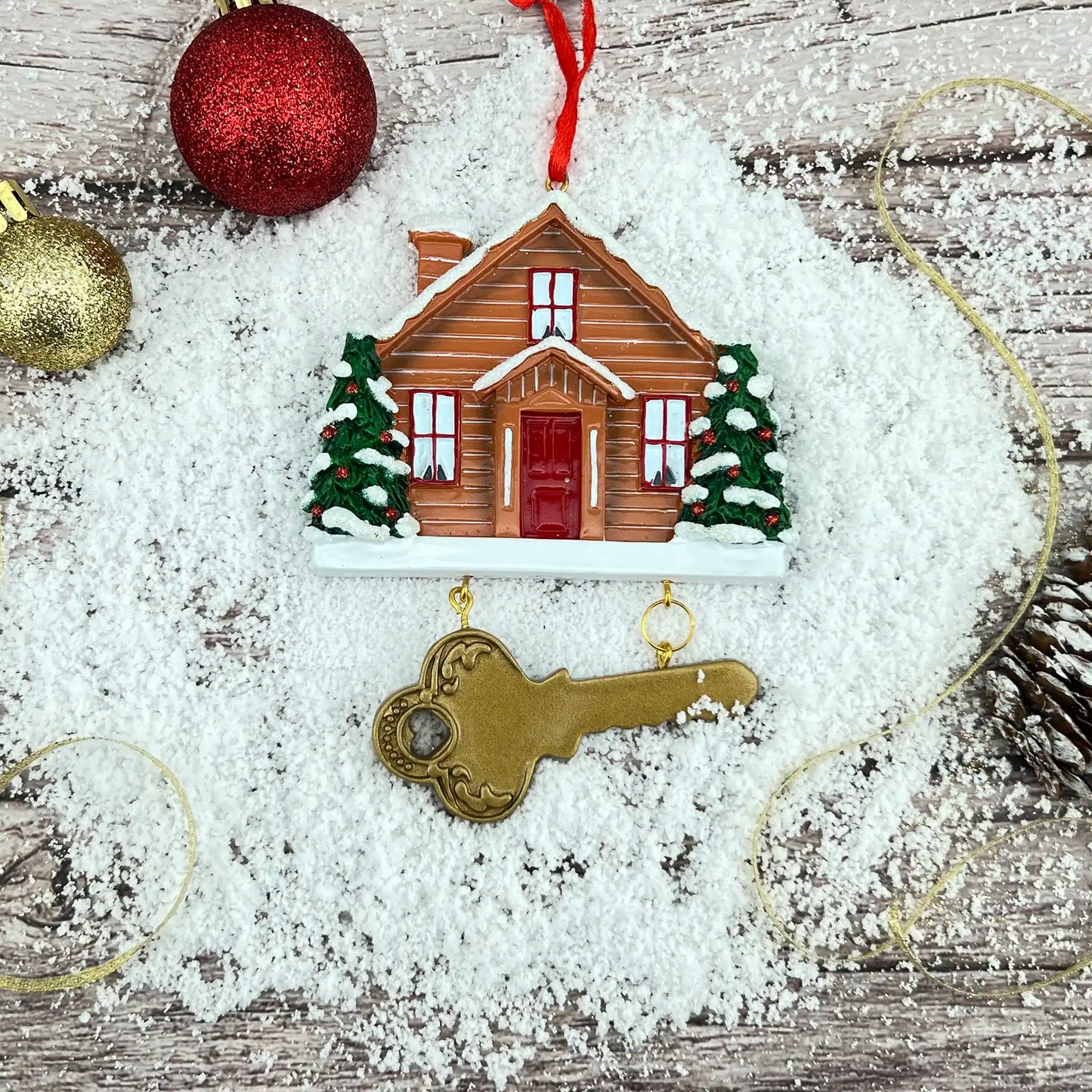 New Home Personalized Ornament - Key