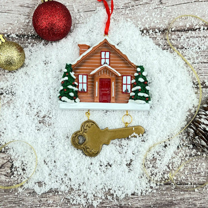 New Home Personalized Ornament - Key