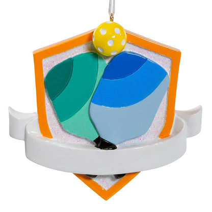 Pickleball Paddles Christmas Ornament