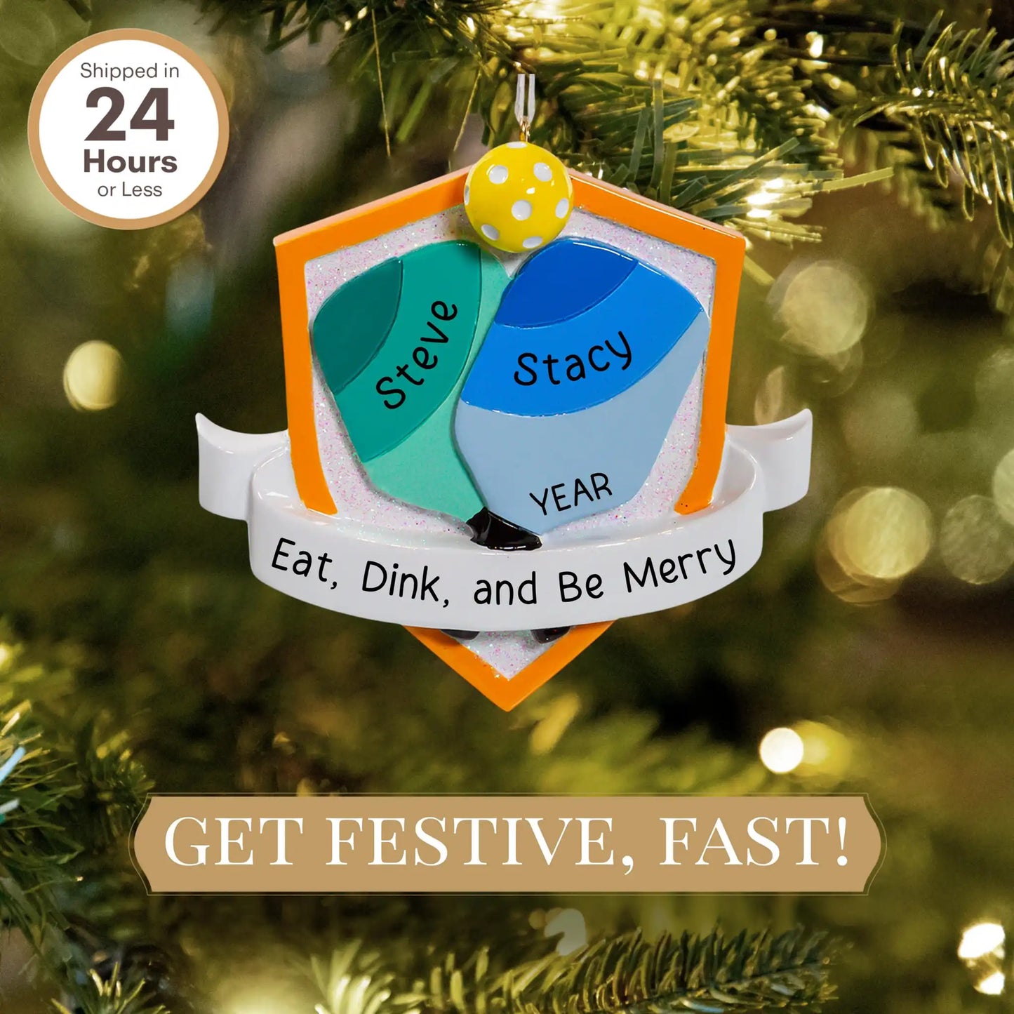 Adorno personalizado de paletas de pickleball 