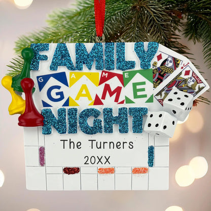 Family Game Night Personalized Ornament