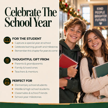 Personalized school Christmas ornament gifts for students, classmates and school-year milestones