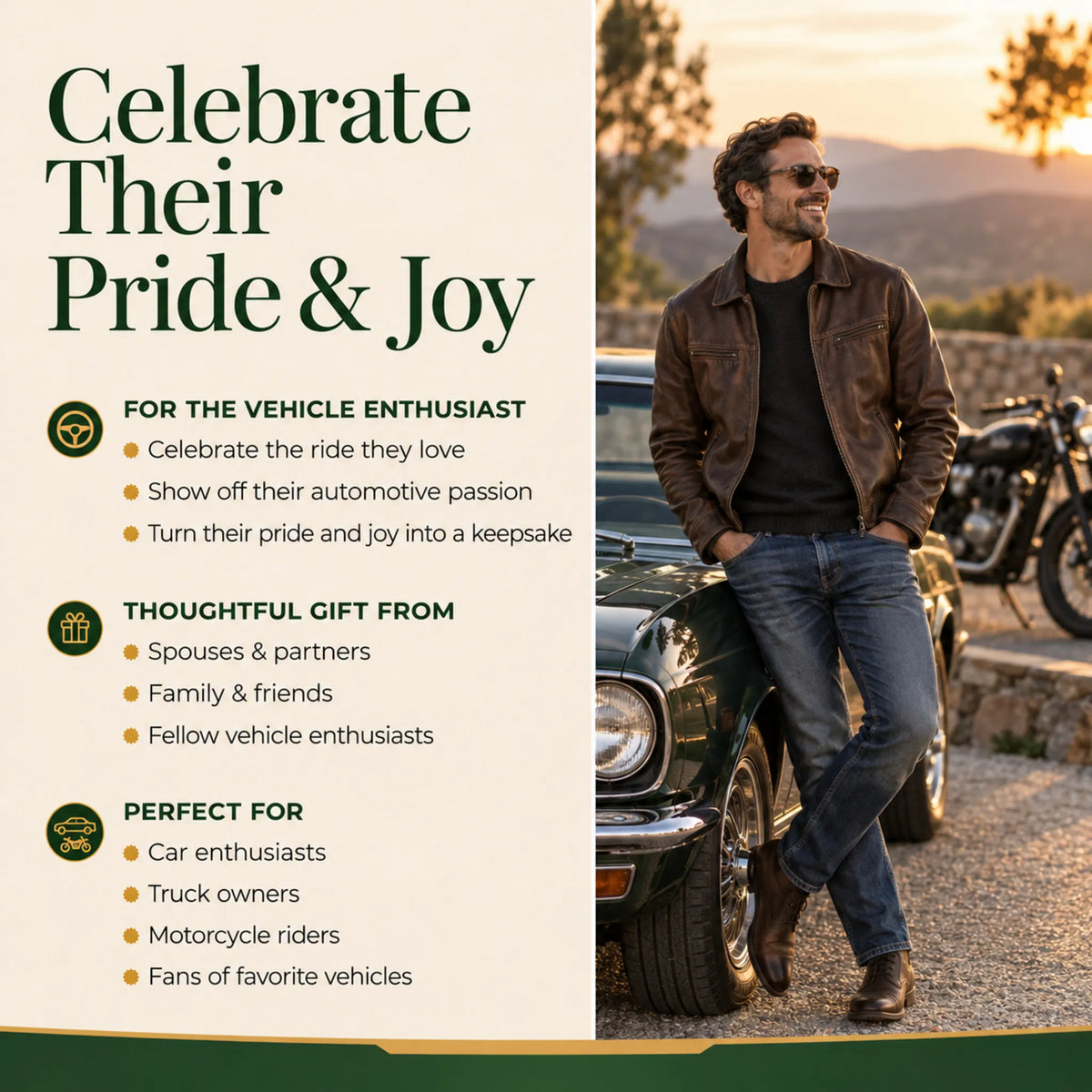 Celebrate what they love with a personalized Crotch Rocket Motorcycle christmas ornament