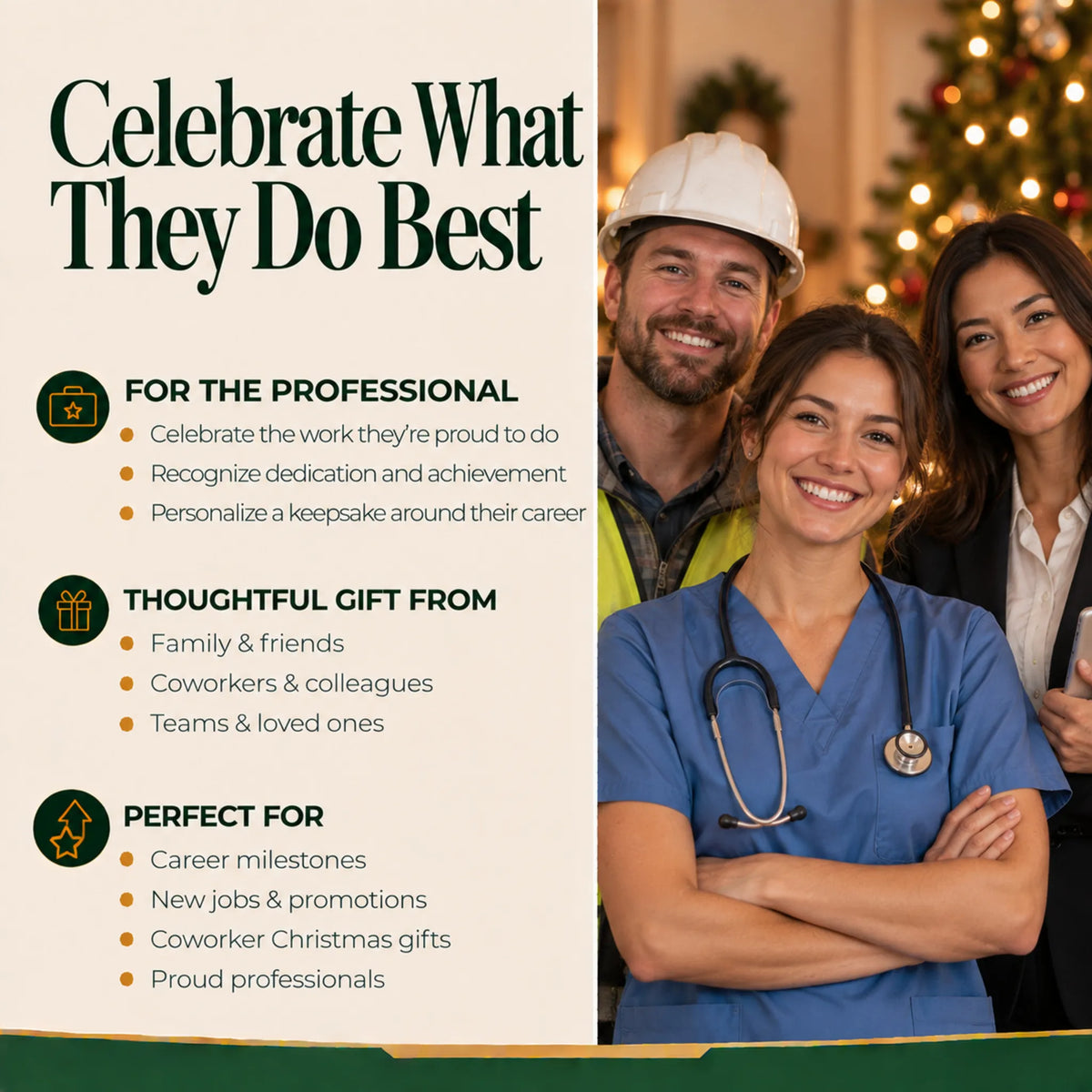 A personalized tool bag handyman christmas ornament to celebrate what they do best