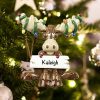 Personalized Christmas Moose Christmas Ornament