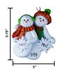 Snowflake Couple Personalized Christmas Ornament