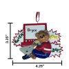 Video Game Bear Personalized Christmas Ornament