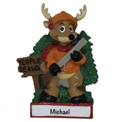 Hunting People Season Personalized Christmas Ornament