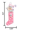 Pink Baby Stocking Personalized Christmas Ornament