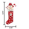 Red Baby Stocking Personalized Christmas Ornament