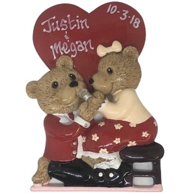 Engagement Bears Personalized Ornament