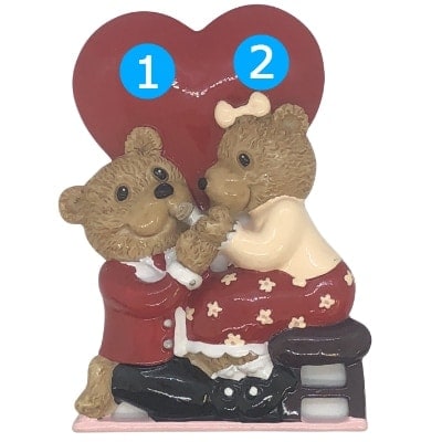 Engagement Bears Personalized Ornament