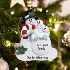 Personalized Family First Christmas Ornament
