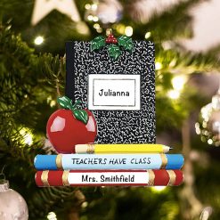 Personalized Teachers Have Class Christmas Ornament