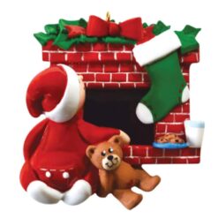 Waiting For Santa Personalized Christmas Ornament - Blank