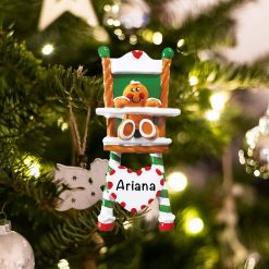 Personalized Gingerbread High Chair Christmas Ornament