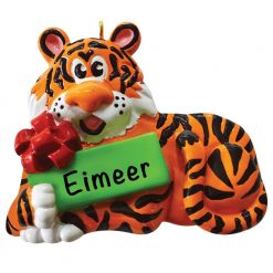 Christmas Tiger Personalized Christmas Ornament