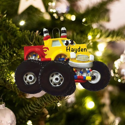 Personalized Monster Truck Toy Christmas Ornament