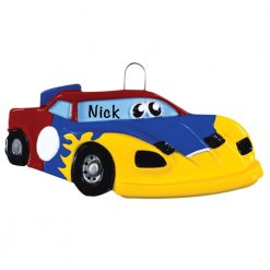 Race Car Personalized Christmas Ornament
