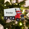 Personalized Semi Truck Toy Christmas Ornament