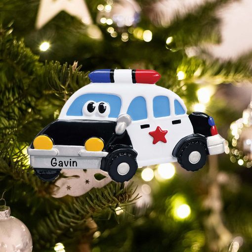 Personalized Police Car Toy Christmas Ornament