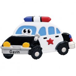 Police Car Toy Personalized Christmas Ornament