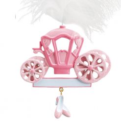 Princess Carriage Personalized Christmas Ornament - Blank