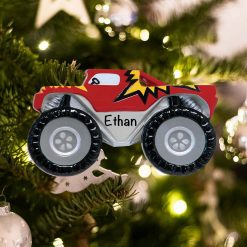 Personalized Monster Truck Christmas Ornament