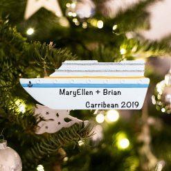 Personalized Cruise Ship Christmas Ornament