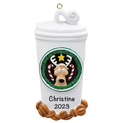 Coffee Lover Personalized Christmas Food Ornament