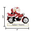 Santa Couple Motorcycle Personalized Christmas Ornament