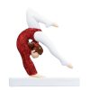 Gymnastics Girl Beam Red Personalized Christmas Ornament - Blank