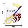 Lacrosse Personalized Christmas Ornament