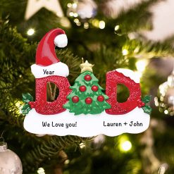 Personalized Dad Christmas Ornament