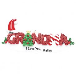 Grandma Personalized Christmas Ornament