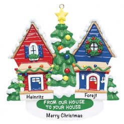 Neighbors Personalized Christmas Ornament - Blank