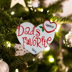 Personalized Dads Favorite Christmas Ornament